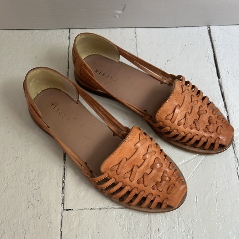 Nisolo natural leather huaraches